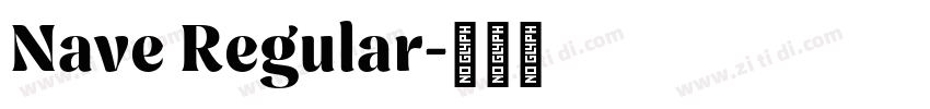 Nave Regular字体转换